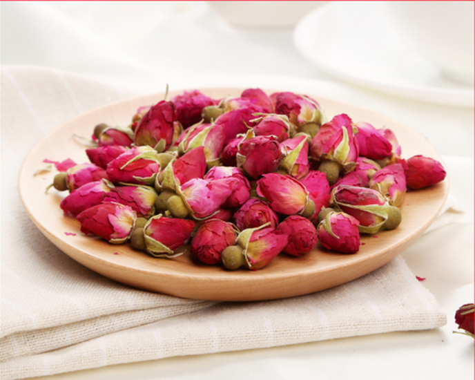 Red Rosebud Rose Buds Flower Floral Premium Organic Chinese Loose Herbal Tea