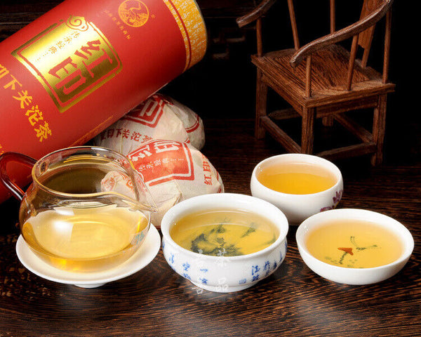 Classic Red Seal * Yunnan XiaGuan TuoCha Pu Erh Tea Raw Tuo Cha 500g Tin