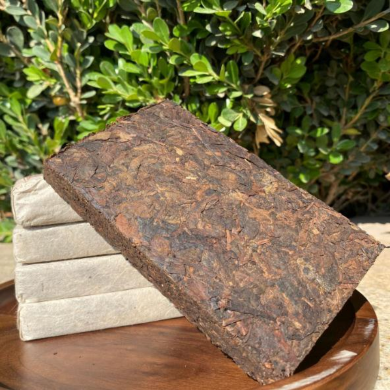 200g Ripe Puerh Tea Brick Golden Banzhang Pu-erh Cooked Tea Organic Pu'er Tea