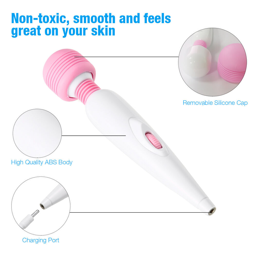 Wand Essentials Diamond Head Rechargeable Silicone Wand Massager