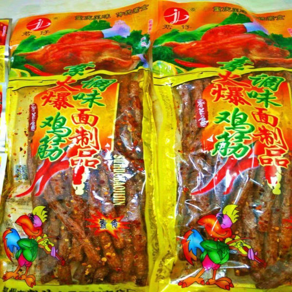 Chinese Spicy Strips Snack Hot Chicken Tendon Spicy Strips 172g/Pack