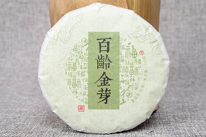Pu-erh Tea Raw Tea Cake Bai Ling Golden Bud Raw Tea 100g Pu-erh Cake Tea