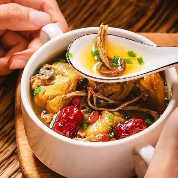 Natural Tea Tree Mushrooms agrocybe cylindracea Dried Mushrooms Kitchen Food 茶树菇