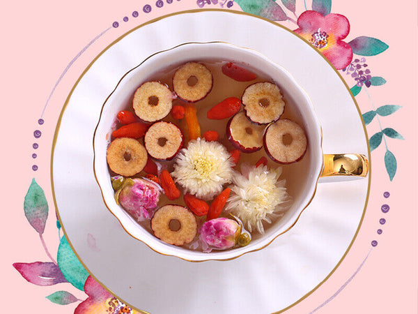 Natural Babao Tea Includes Longan Goji Rose Jujube Herbal Beauty Tea Skin 180g