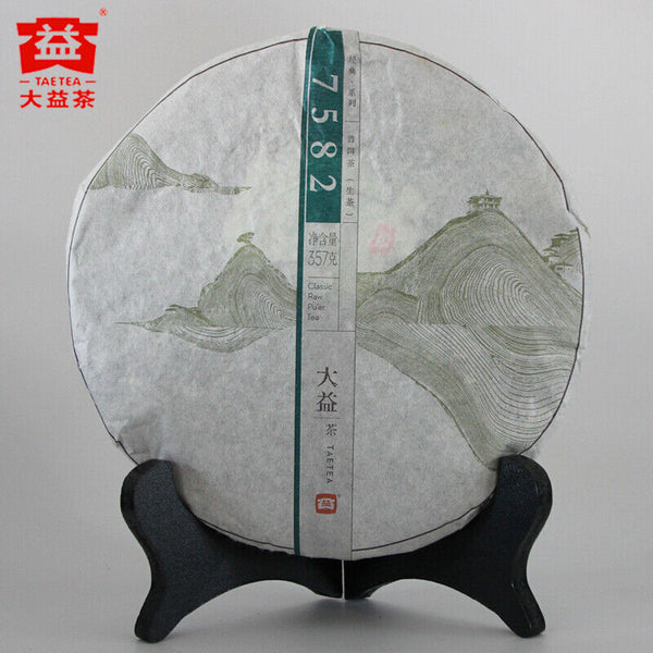Yunnan Menghai Dayi TAETEA 7582 Classic Raw Pu'er Tea Puerh Tea357g/12.59oz
