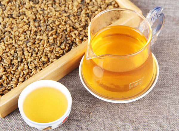 TeaPremium Golden Snail Dian Hong Jin Luo Handmade Pure Bud China Yunnan Black Tea