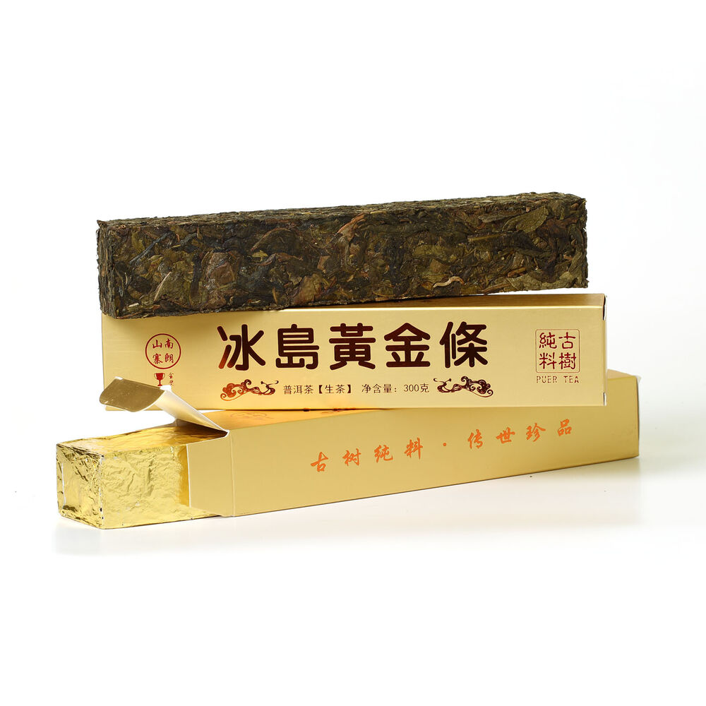 Year 300g Yunnan Bingdao Puer Pu'er Puerh Tea Ancient Tree Spring Raw Brick