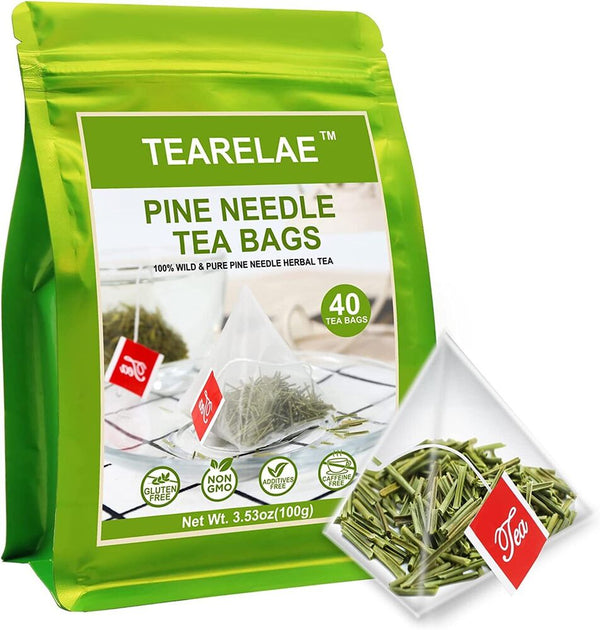 TEARELAE Needle Tea Bags 2.5g X 40 Bags Natural Dried Masson Pine Needles