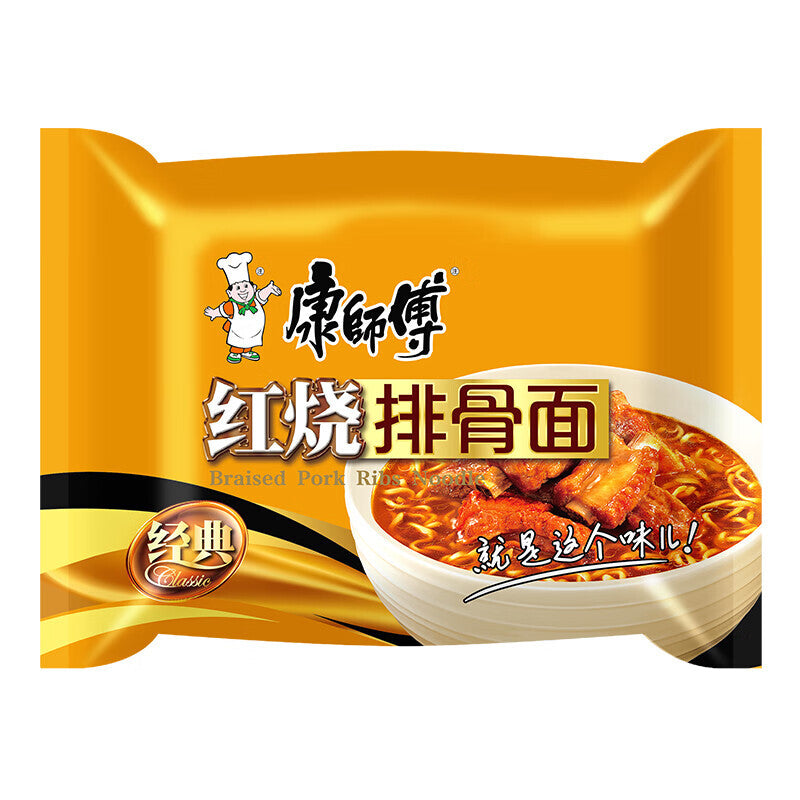 5 bags Kangshifu braised pork ribs Instant Noodles 康师傅红烧排骨面5连包 Secondary image