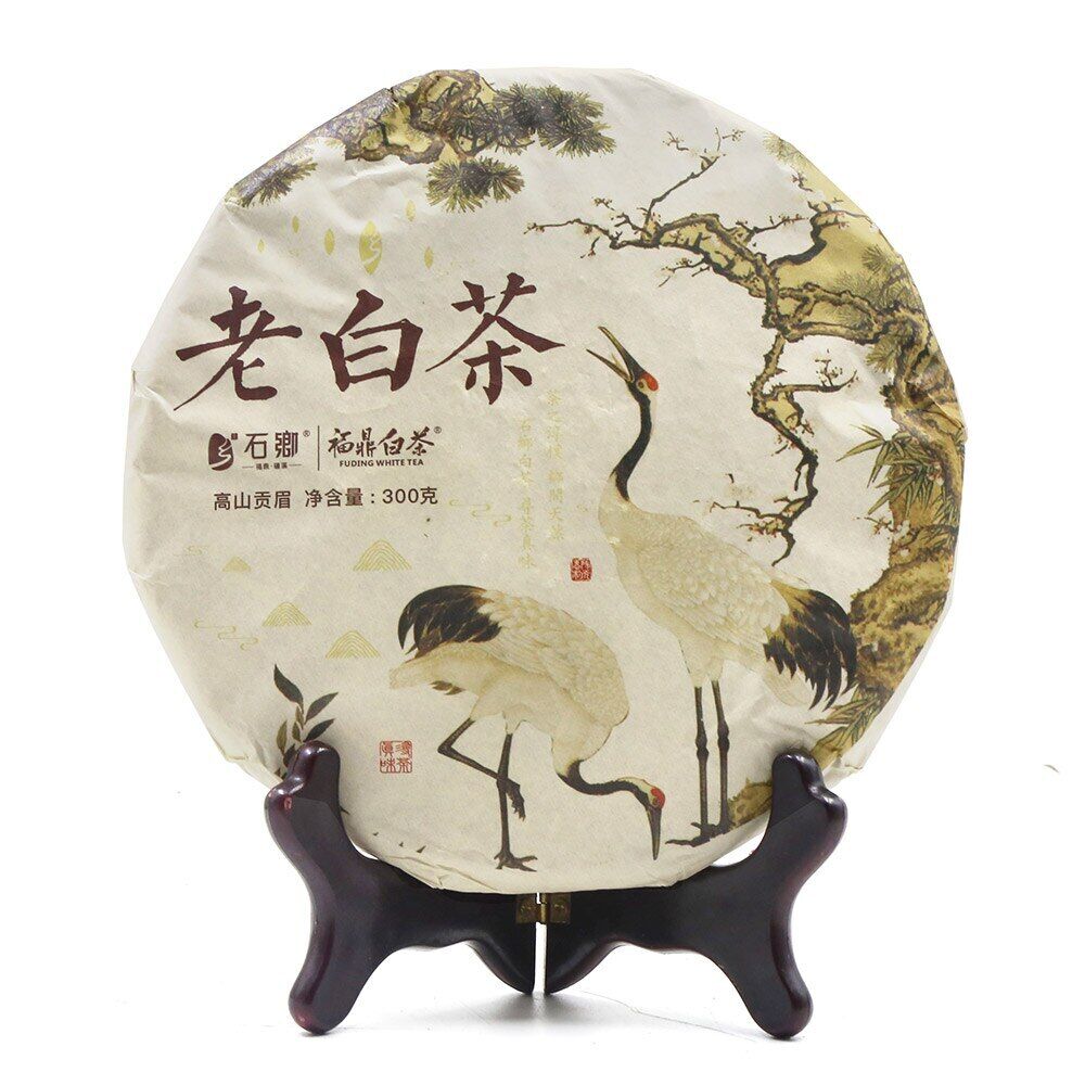 Fujian White Tea ShuangHe Old Bai Cha Tea Cake 300g Main image