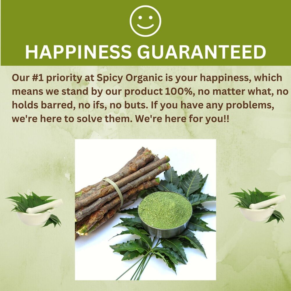 Organic Neem Leaf Powder - 3.35 Oz. - Azadirachta Indica for Hair and Skin Care