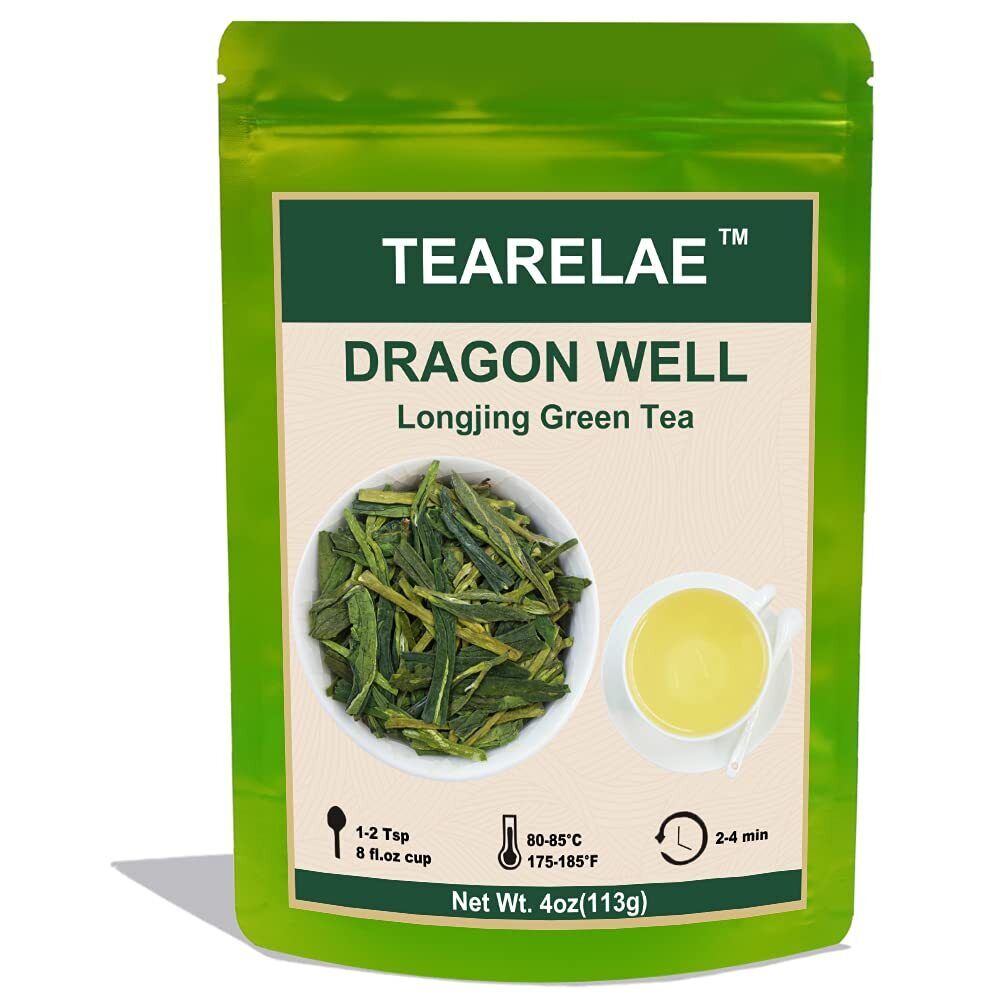 TEARELAE Longjing Tea Dragon Well Green Tea Rich Bean Aroma 113g Main image