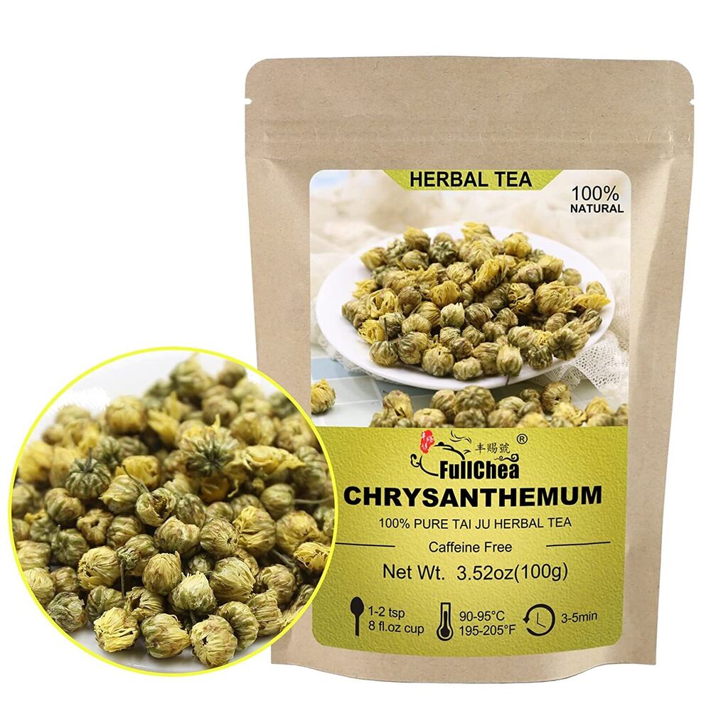 FullChea Top Grade Chrysanthemum Tea 3.52oz/100g - Premium Herbal Tea Main image