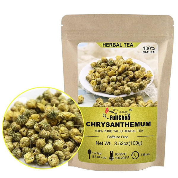 FullChea Top Grade Chrysanthemum Tea 3.52oz/100g - Premium Herbal Tea