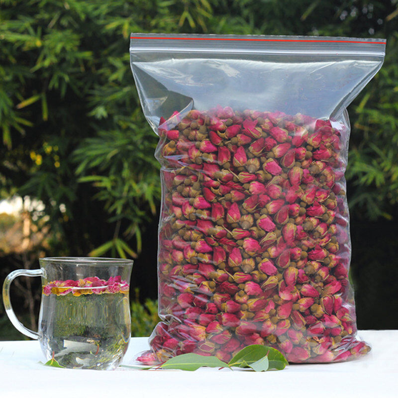 Red Rosebud Rose Buds Flower Floral Premium Organic Chinese Loose Herbal Tea