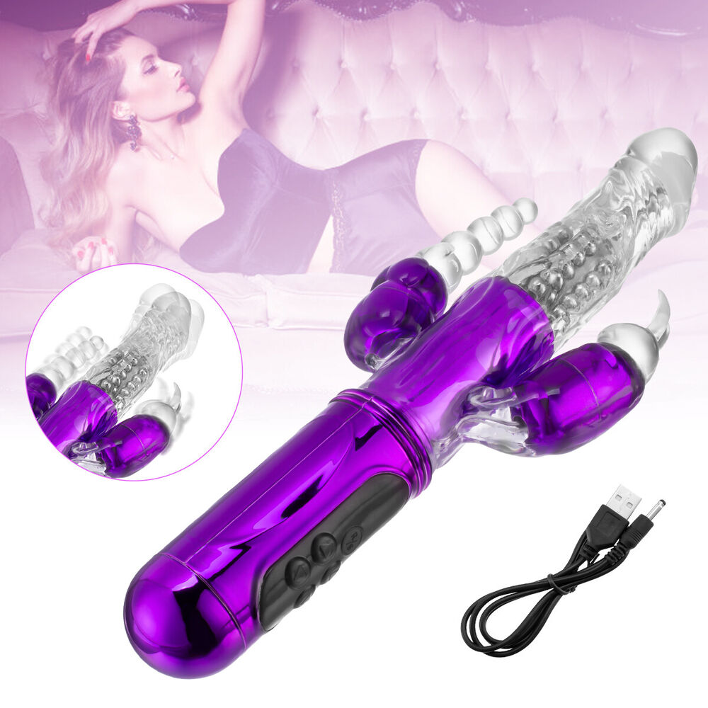 Sex-toys for Women Dildo G Spot Massager Rechargeable Thrusting Rabbit Vibrator