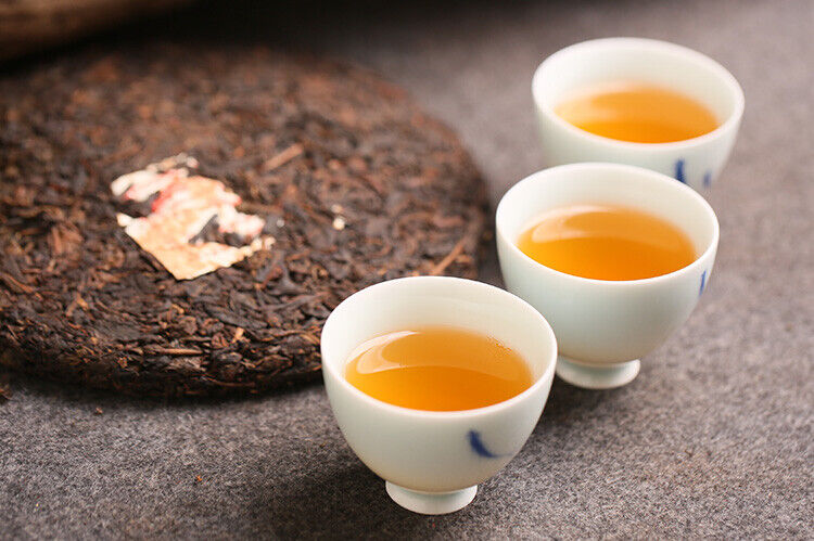 Kong Ming Shan Pressed Qizi Cake of Yiwu Classic Tea Puerh Puer Raw 357g