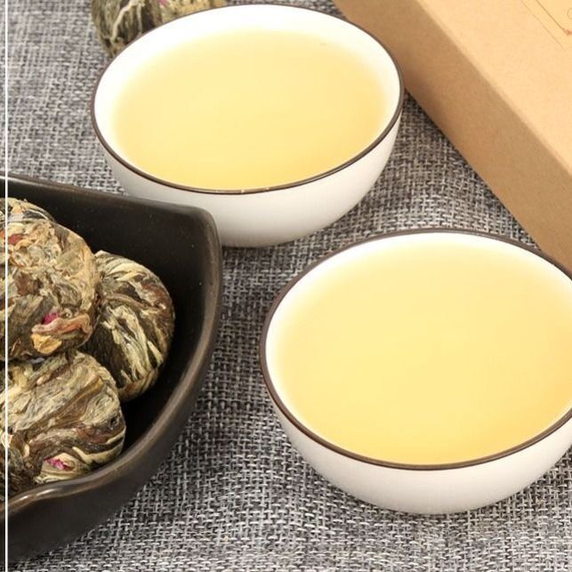 18pcs Blooming Tea Flowers Balls Green Tea Gift Box Handmade Blooming Flower Tea