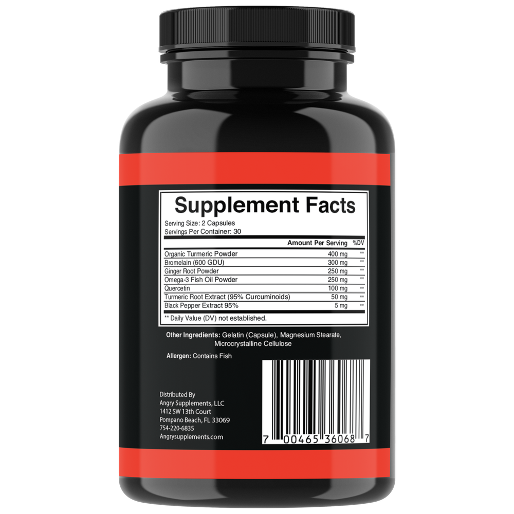 Turmeric Curcumin with Ginger + Black Pepper Joint Pain Maxx Strength Capsules