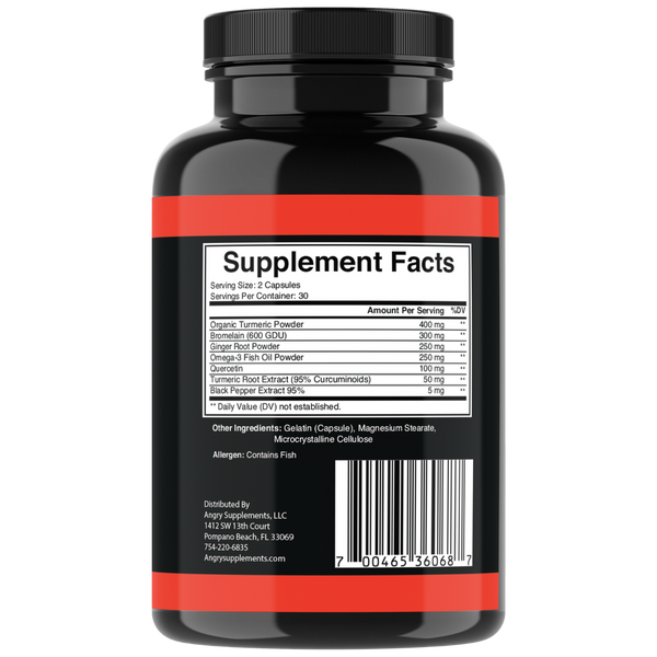 Turmeric Curcumin with Ginger + Black Pepper Joint Pain Maxx Strength Capsules