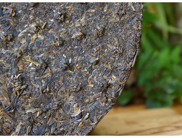 Xiaguan Inheritance Jiujiu Xiaotai No.6 Qizi Tea Tie Bing Puer Raw Tea 357g