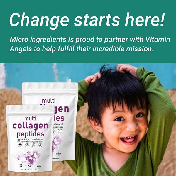 Premium Multi Collagen Peptides Powder - Hydrolyzed (Type I, II, III, V, X)