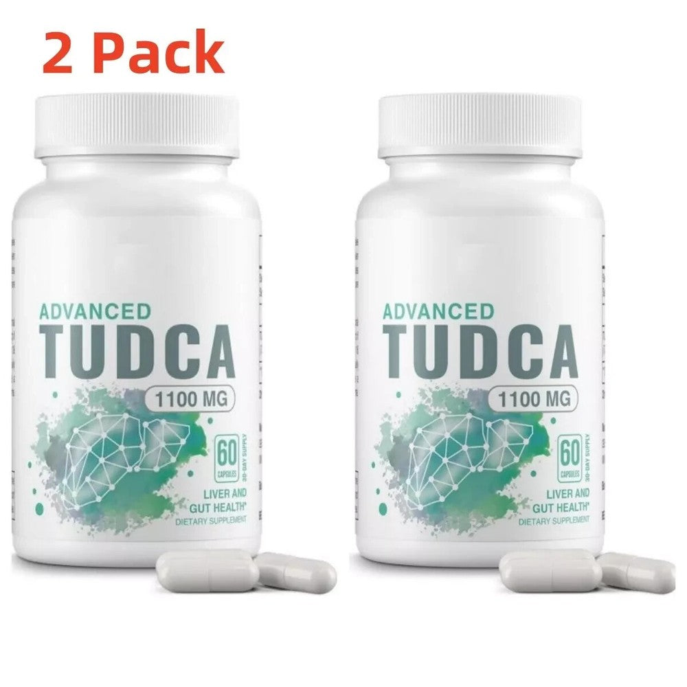 2 Pack TUDCA Liver Supplement 1100mg - Liver Support - 60 Capsules/Bottle Main image