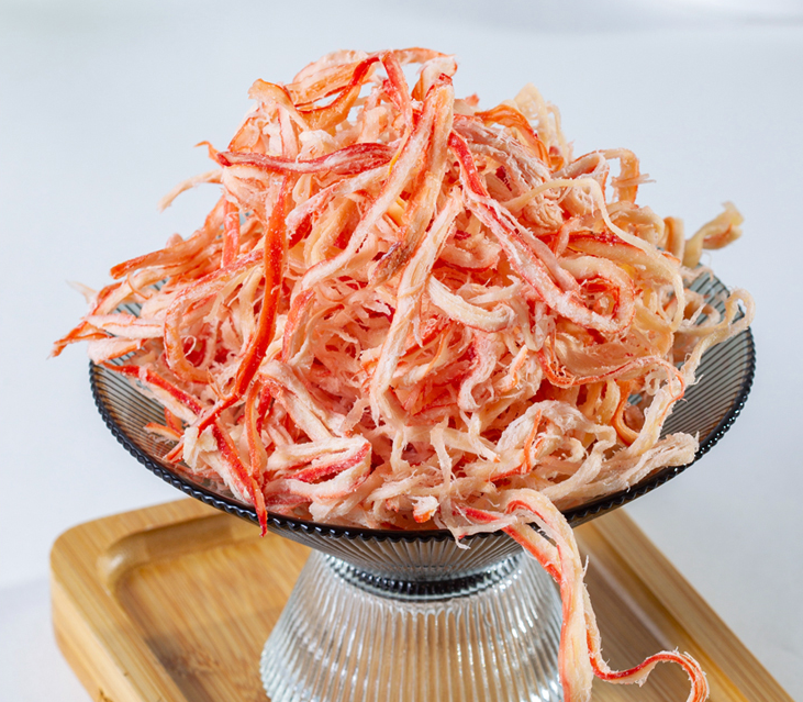 500g Snacks Zerkleinerter Tintenfisch Chinesisches Essen Meeresfrüchte  原味鱿鱼丝 Secondary image