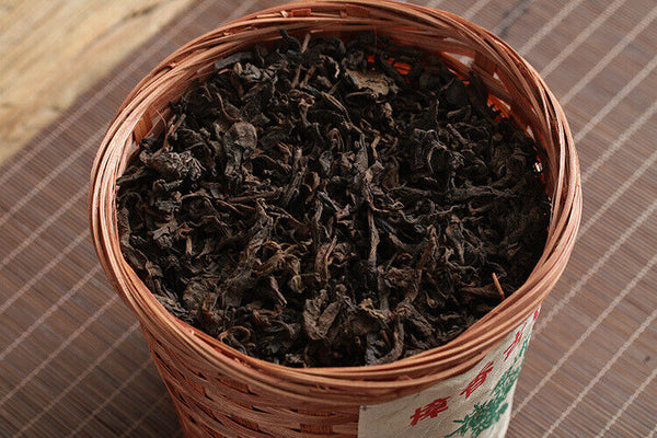 Yunnan Puer Tea Zhang Xiang Ancient Tree Puerh Loose Ripe Basket Pack 300g