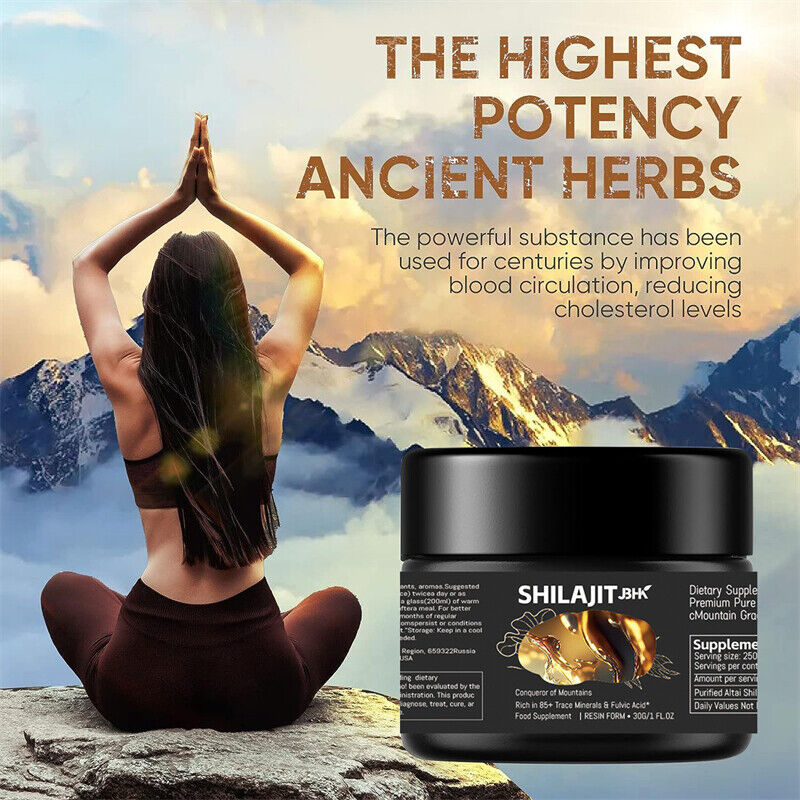 Himalayan Pure 100% Shilajit, Soft Resin, Organic, Extremely Potent, Fulvic Acid
