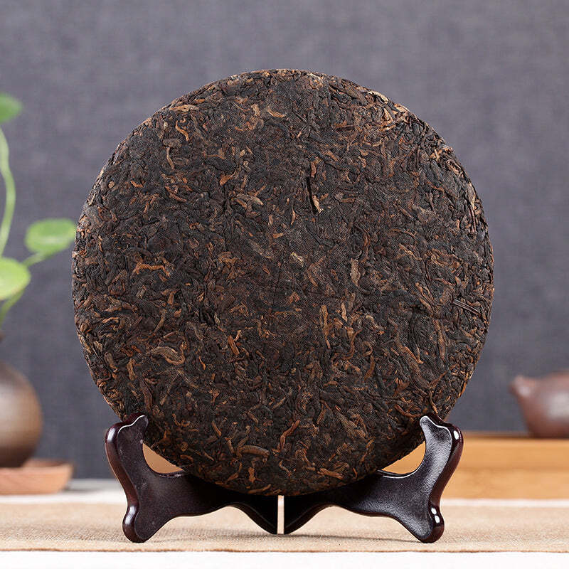357g Yunnan Aged Pu'er Tea Menghai Qizi Old Tree Ripe Pu-erh Tea Cake Pu-erh Tea Secondary image