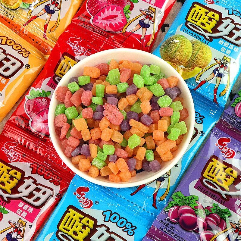 5g*30bags SuanNiu Multiple flavors of fruit candy Sour & sweet gummies 酸妞水果糖 Secondary image
