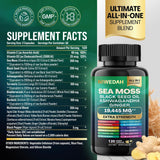 Sea Moss Bundle Black Seed Multivitamin & Shilajit Power Combo USA
