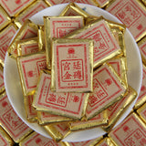 Gongting Jin Zhuan Shu Puer Tea Palace Gold Brick Ripe Puer Mini Tea Brick