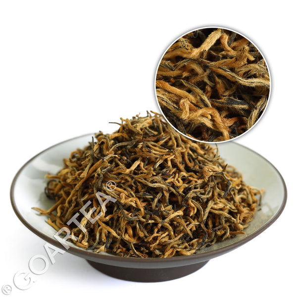TeaHELLOYOUNG Supreme Wuyi Jinjunmei Eyebrow Black Tea Loose Leaf Golden-Buds