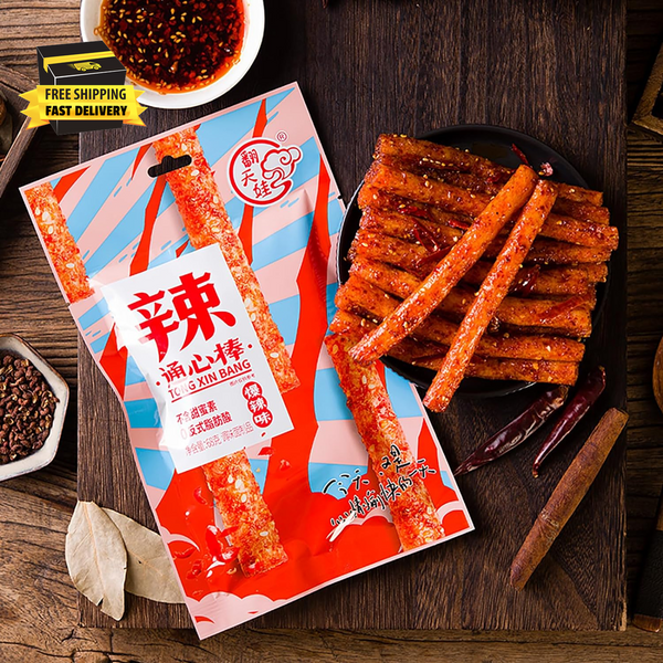 68g * 3 Packungen Latiao Spicy Strips Latiao Spicy Gluten Classic Spezial Snack