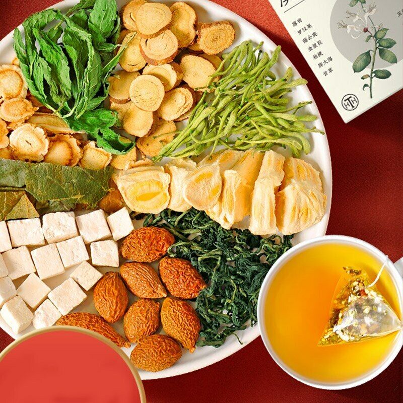 10Pcs Chinese Traditional Herbal Teabag for Cleanse Detox Teabags for Smoker Main image