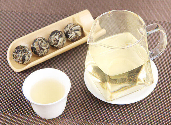 Yunnan Moonlight White Ball Nectar Fragrance Raw Puer Tea Yue Guan Bai Long Zhu
