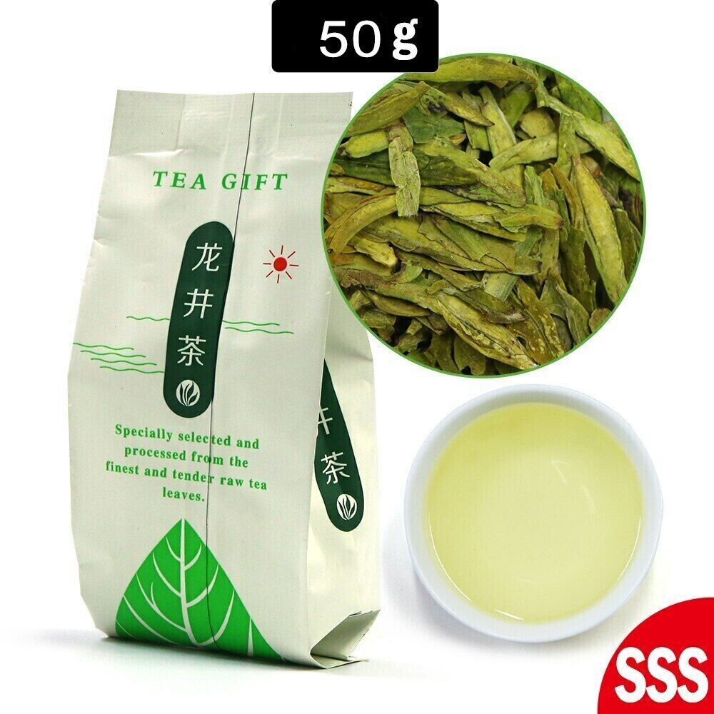 Chinese Longjing Green Tea Lung Ching Tea Xihu Dragon Well Long Jing 100g Main image