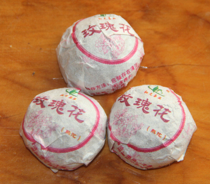 Hongyuan Tea Pu'er Tea Mini Tuo Tea Rose Tuo Ripe Puer 200g In Bamboo Packed