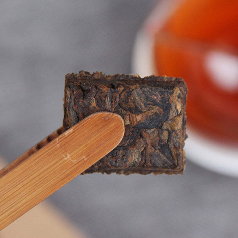 50g Yunnan Puerh Ripe Tea Yiwu Old Tree Pu-erh Cooked Tea Brick Pu'er Black Tea