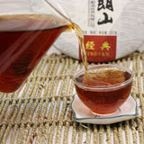 357g Yunnan Old Pu'er Ripe Tea Year Bulang Mountain Cooked Puerh Tea Cake
