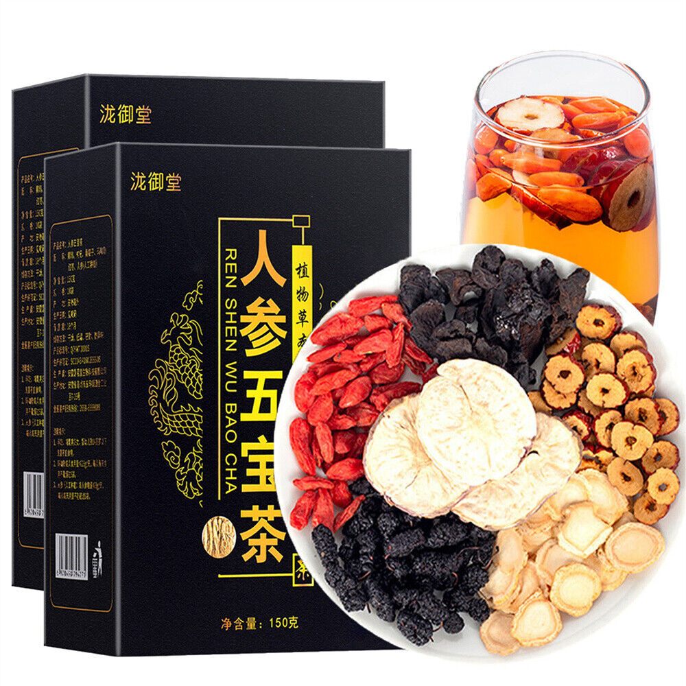 100%  Kidney Tea Ginseng Six Treasure Tea Chinese Herbal Tea Kidney Formula