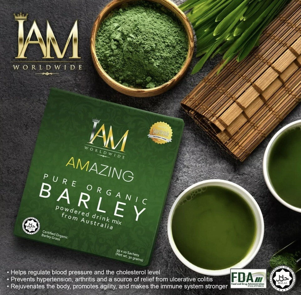 I Am Worldwide Amazing Pure Organic Barley For 1 Box Or 10 Sachet Free Shipping Secondary image