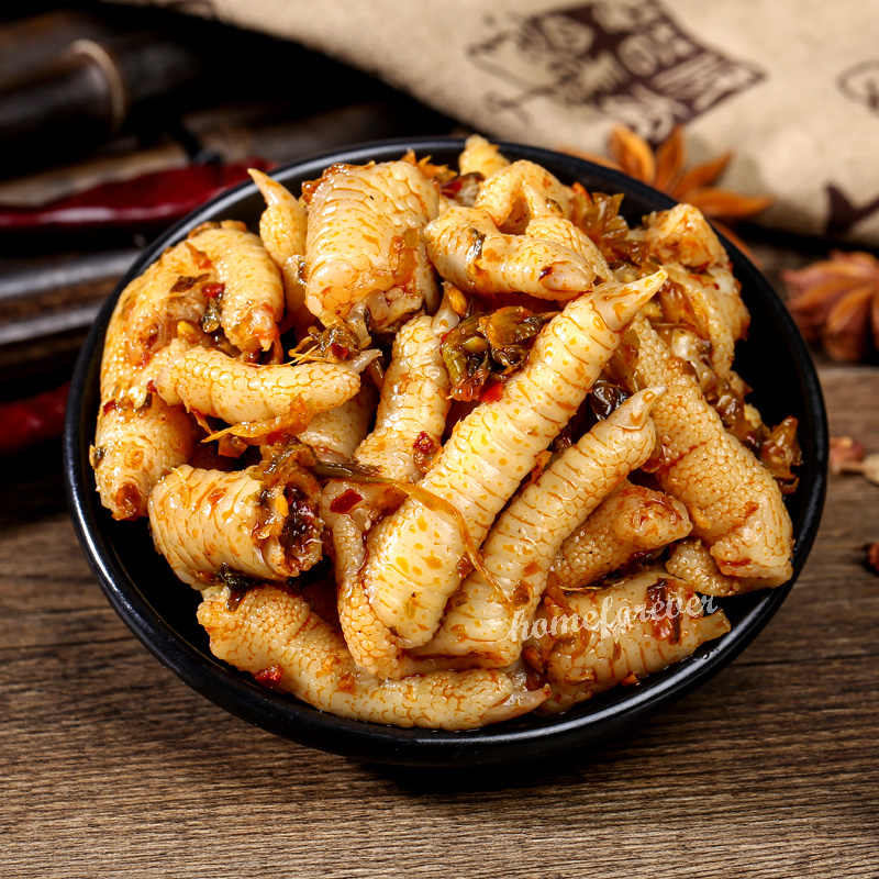Youyou Spicy Chicken Feet Vacuum-packed 2+2+2 Bags 有友泡椒凤爪 共6袋/2袋山椒味+2袋椒香味+2袋酸菜味