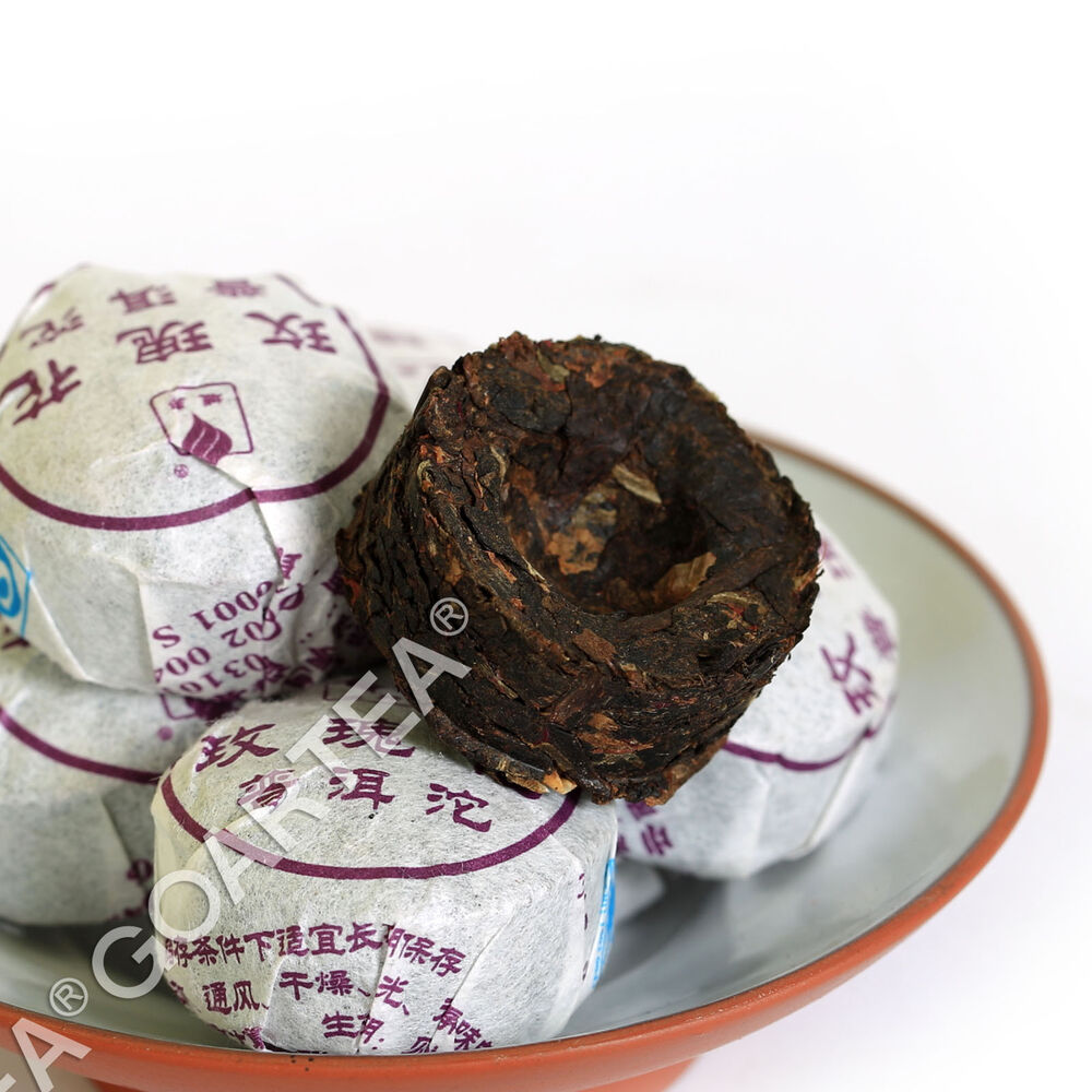 Yr GOARTEA Red Rose Flower Flavor Mini Ripe Tuo Cake Puer Pu'er Pu Erh Tea Secondary image