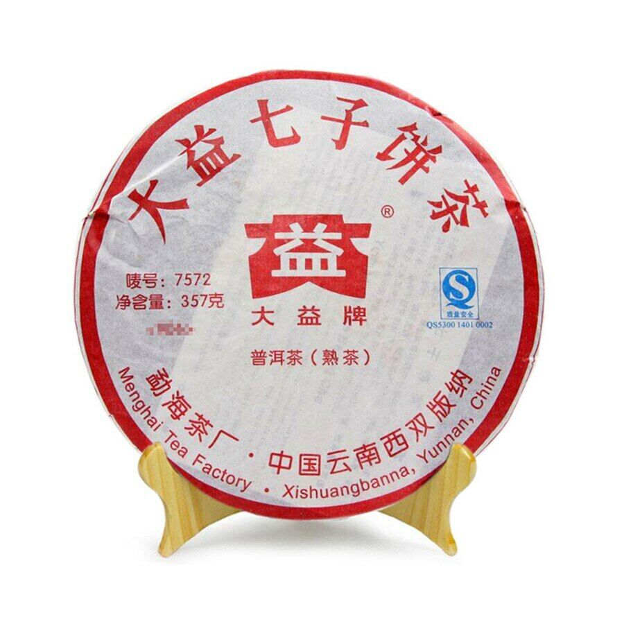 TAETEA 7572 Ripe Puer Tea Dayi Shu Puer Tea Cake 357g Main image