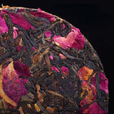 100g Fengqing Rose Black Tea Cake Yunnan Dianhong Flower Tea Organic Roselle Tea