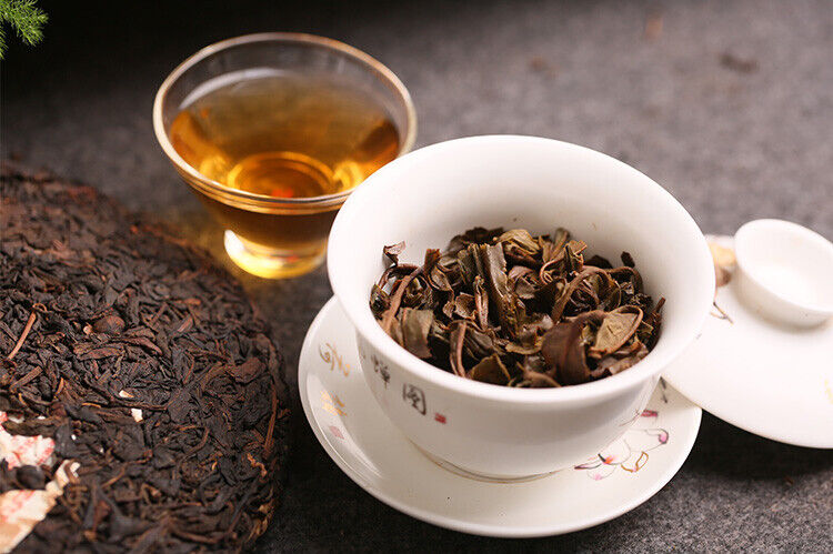 Kong Ming Shan Pressed Qizi Cake of Yiwu Classic Tea Puerh Puer Raw 357g