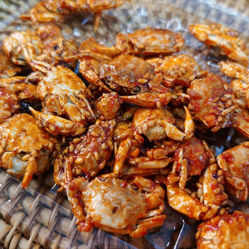 Small Crab Snacks Ready-to-eat Crispy Sweet and Spicy Sea Crabs 55g*2PCS Secondary image